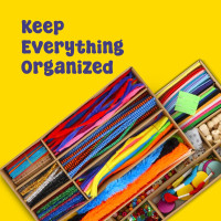 Kid Made Modern Arts and Craft Kit – A DIY 3.8 Pounds of Hobby Craft Supplies & Materials Box for Creative Art Projects for Kids Age 4 5 6 7 8 9 10 11 & 12 Year Old Girls & Boys Creative Essentials Kit