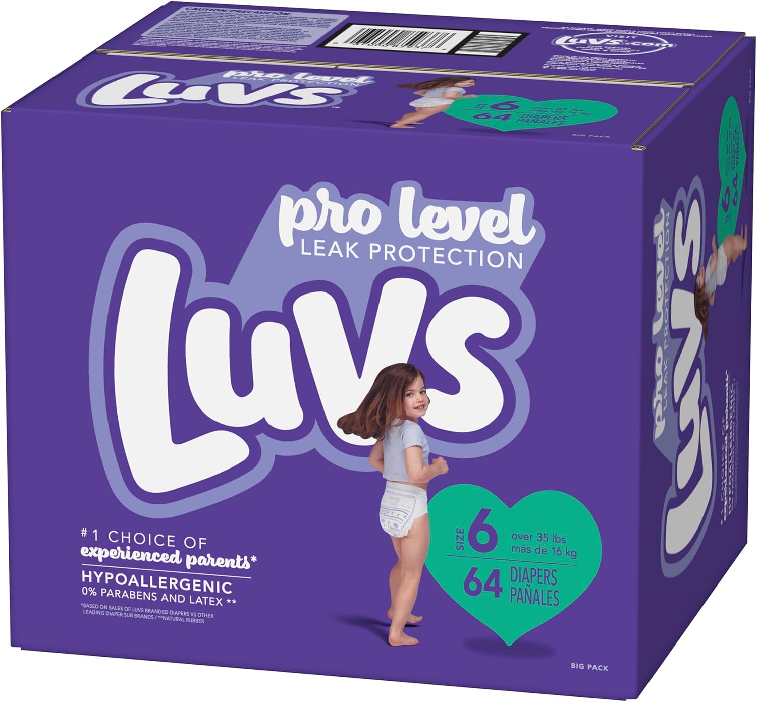 Luvs Diapers - Size 6, 64 Count, Paw Patrol Disposable Baby Diapers Size 6 64