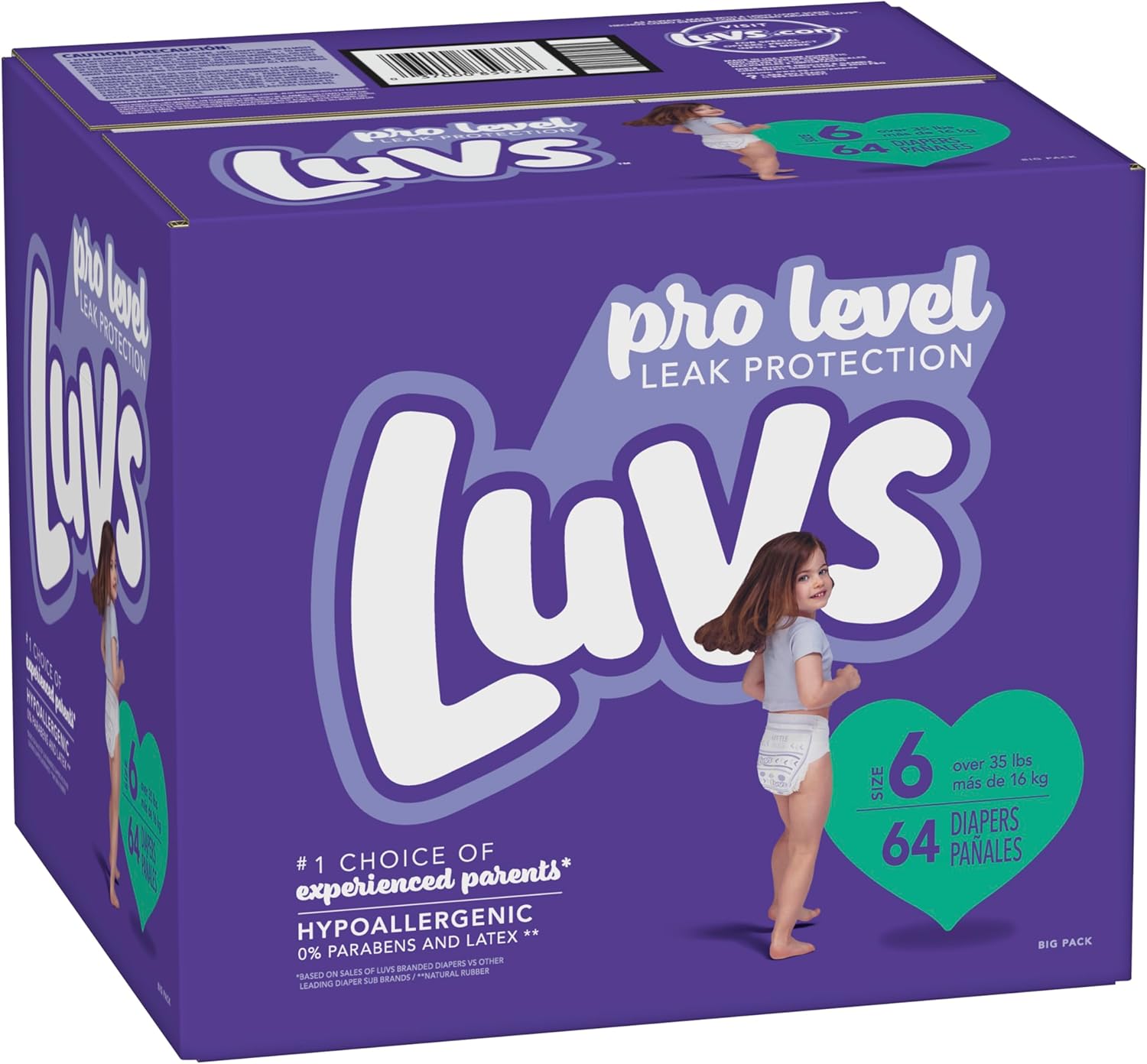Luvs Diapers - Size 6, 64 Count, Paw Patrol Disposable Baby Diapers Size 6 64