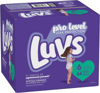 Luvs Diapers - Size 6, 64 Count, Paw Patrol Disposable Baby Diapers Size 6 64