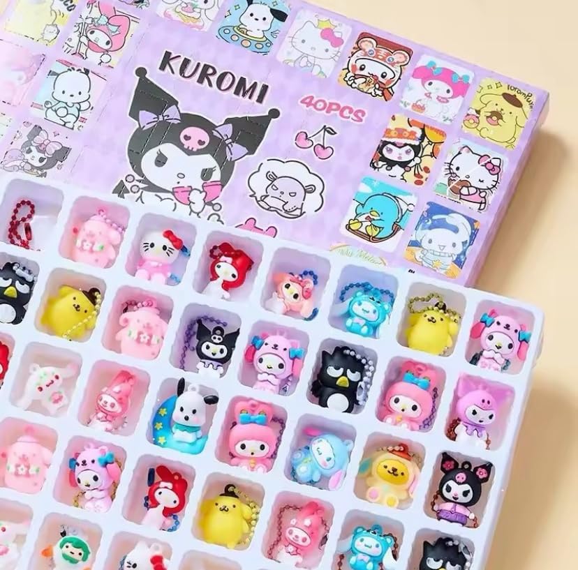 Kuromi 40 pcs Characters Miniature Blind Box Random Gift Set