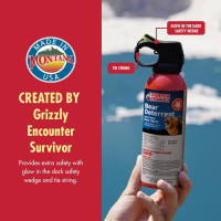 Counter Assault Bear Spray - Bears, Mountain Lions, Coyotes - Long-Range 40ft Distance - Pepper Spray Safety Gear for Hiking & Camping Protection - 2% Capsaicin - 10.2 oz 10.2 oz, 1 pack, and Holster