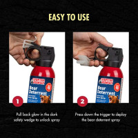 Counter Assault Bear Spray - Bears, Mountain Lions, Coyotes - Long-Range 40ft Distance - Pepper Spray Safety Gear for Hiking & Camping Protection - 2% Capsaicin - 10.2 oz 10.2 oz, 1 pack, and Holster