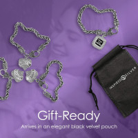 Inspired Silver - Silver Square Charm Bracelet with Cubic Zirconia Jewelry Deplorable Trump Supporter