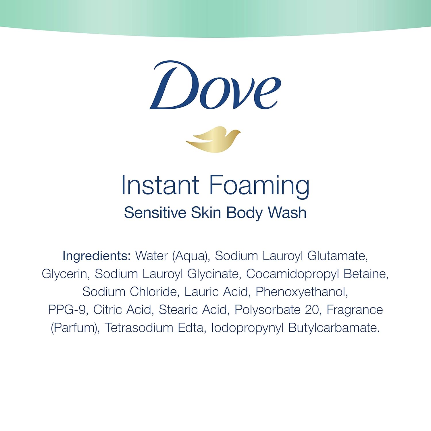 Dove Instant Foaming Body Wash 4 Count for Softer and Smoother Skin Sensitive Skin Effectively Washes Away Bacteria While Nourishing Your Skin 13.5 oz