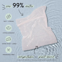 The Honest Company Clean Conscious Multi-Use Wipes | Hypoallergenic + Unscented for Sensitive Skin | Over 99% Water, Compostable, Plant Based, Baby Wipes | Pattern Play, 10 Count (Pack of 6)