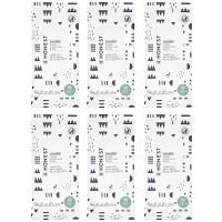 The Honest Company Clean Conscious Multi-Use Wipes | Hypoallergenic + Unscented for Sensitive Skin | Over 99% Water, Compostable, Plant Based, Baby Wipes | Pattern Play, 10 Count (Pack of 6)