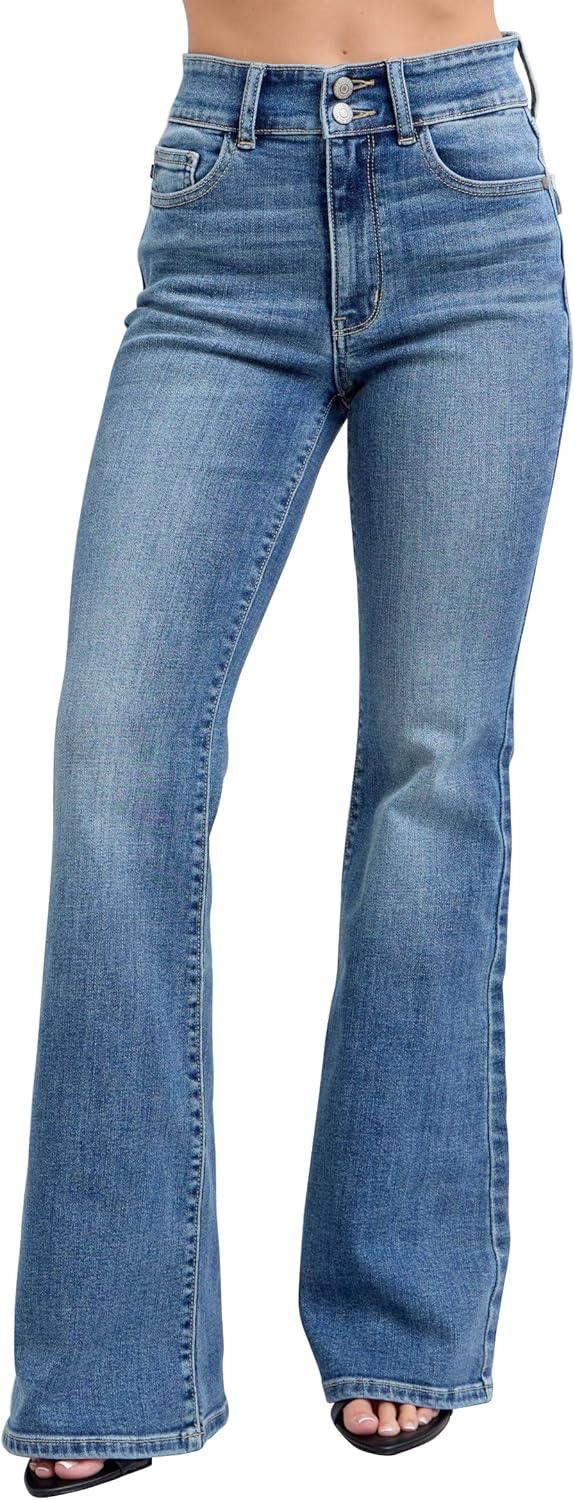 Judy Blue High Waist Flare Jeans with Tint 82630 9 Blue