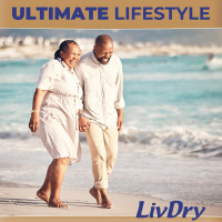 LivDry Ultimate 2XL Adult Incontinence Underwear, Max Absorbant Diapers for Women and Men, XXL 60” -80