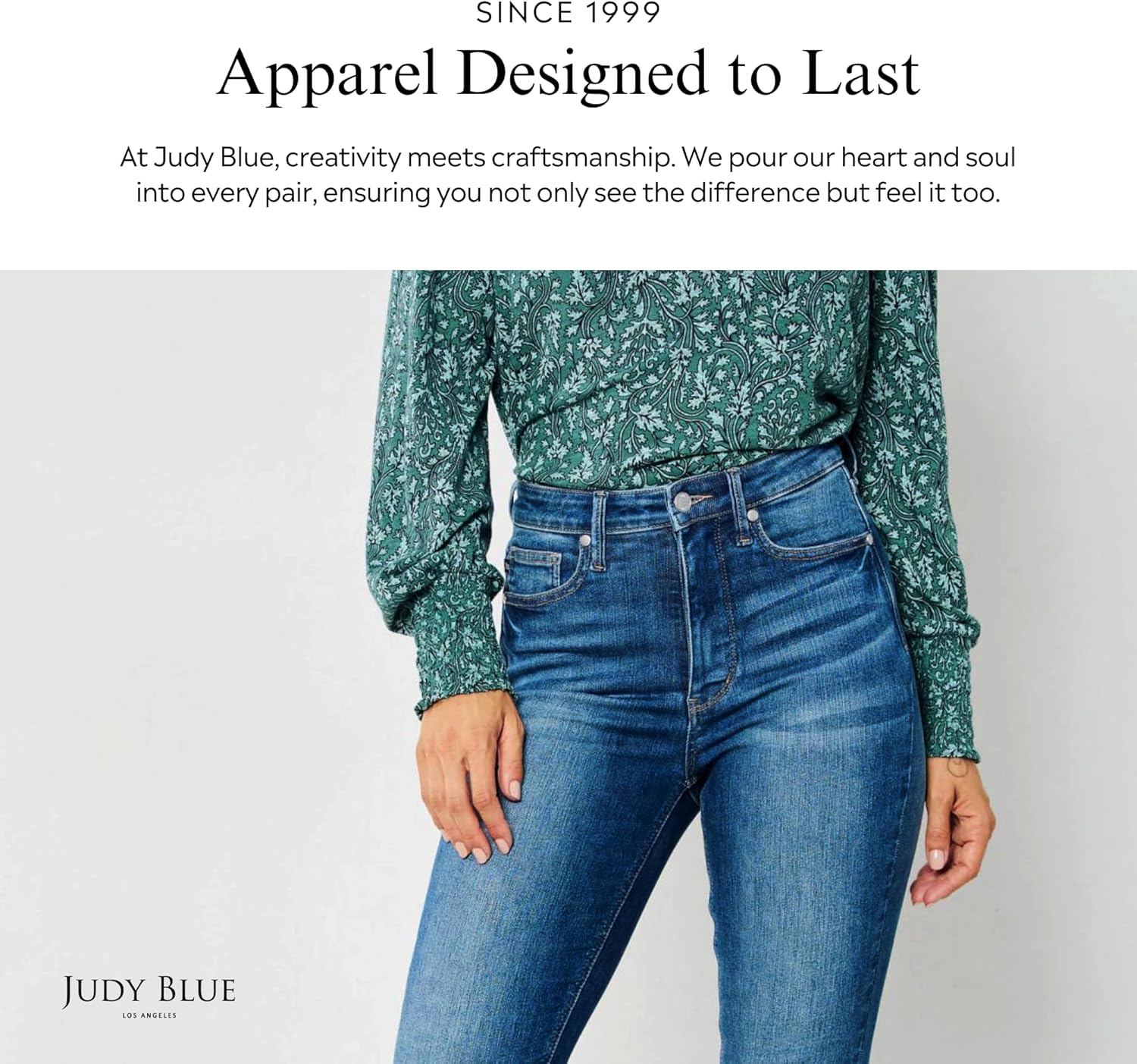 Judy Blue High Waist Tummy Control Classic Skinny Jeans 88799 15 Medium Blue