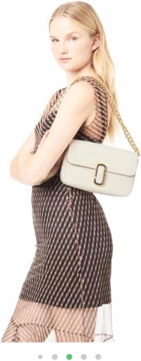 Marc Jacobs The J Marc Shoulder Bag (Cloud White)