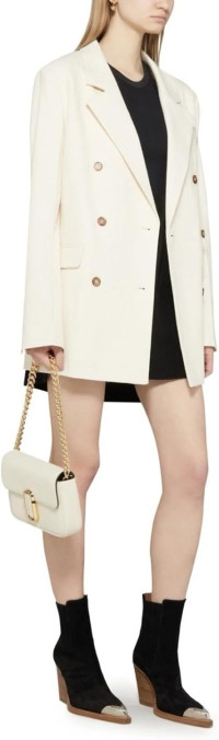 Marc Jacobs The J Marc Shoulder Bag (Cloud White)