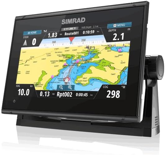 Simrad GO Chartplotter and Fish Finder, with Transducer and Radar Options, Preloaded C-MAP Discover Chart Card 9