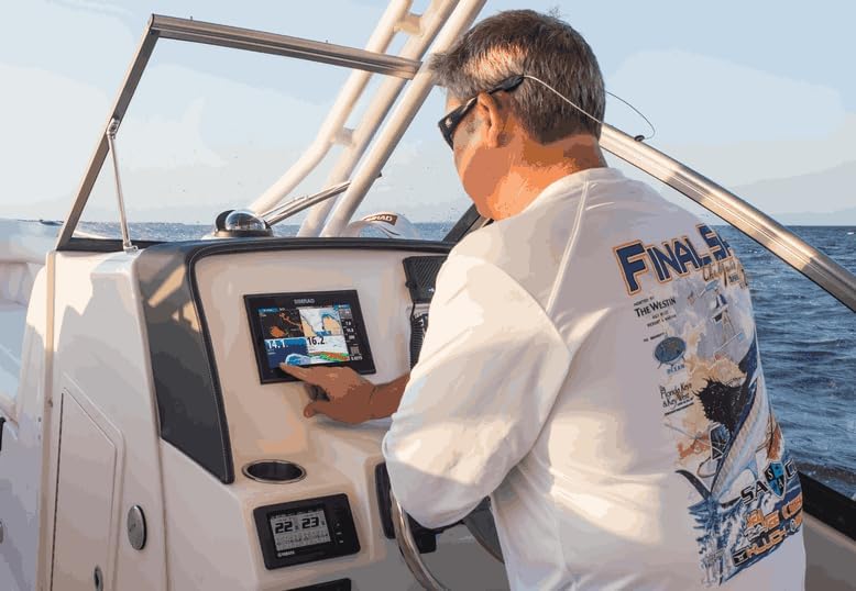Simrad GO Chartplotter and Fish Finder, with Transducer and Radar Options, Preloaded C-MAP Discover Chart Card 9