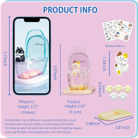 Cat Blind Box -Mini Toilet Figures Phone Stand Series 1PC Blind Boxes Random Design Cute Cat Figures Blind Bag Collectible Toy Action Figure Mystery Bag Birthday Gift, Cell Phone Stand for Desk Decor