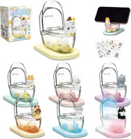 Cat Blind Box -Mini Toilet Figures Phone Stand Series 1PC Blind Boxes Random Design Cute Cat Figures Blind Bag Collectible Toy Action Figure Mystery Bag Birthday Gift, Cell Phone Stand for Desk Decor