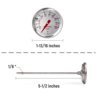 X Home Upgraded 9815 62538 Grill Thermometer Replacement for Weber Genesis Silver B/C, Gold B/C, Genesis 1000-5500 Series, 1-13/16 Inch Diameter 9815/62538