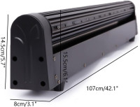 2PCS Moving Head Lights, 4-in-1 8x10W LED Moving Head Stage Lights DJ Moving Head Beam Bar RGBW DMX512 Sound Activated Strobe Effect Stage Lighting for Disco KTV Club Party Wedding 2 PCS