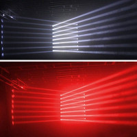 2PCS Moving Head Lights, 4-in-1 8x10W LED Moving Head Stage Lights DJ Moving Head Beam Bar RGBW DMX512 Sound Activated Strobe Effect Stage Lighting for Disco KTV Club Party Wedding 2 PCS