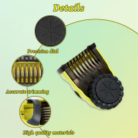 Oneblade replacement blade Professional Blade Trimmer with Adjustable Hair Guards Combs-Compatible with Philips Shaver Norelco OneBlade QP2520 QP2530 QP2630 QP6510 Shift Sizes from 0.4 to 10 mm