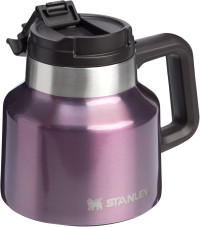 Stanley Tough-To-Tip Admiral's Mug 20 oz | Twist-on Flip Open Lid | Wide Body with Non-Skid Rubber Base | Insulated Stainless Steel Coffee Cup | BPA-Free Wisteria Shine