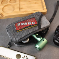 FIREDOG Odor Proof Bags, Smell Proof Pouch Carbon Lined Travel Stash Storage Smellproof Bags (Grey, 6.5