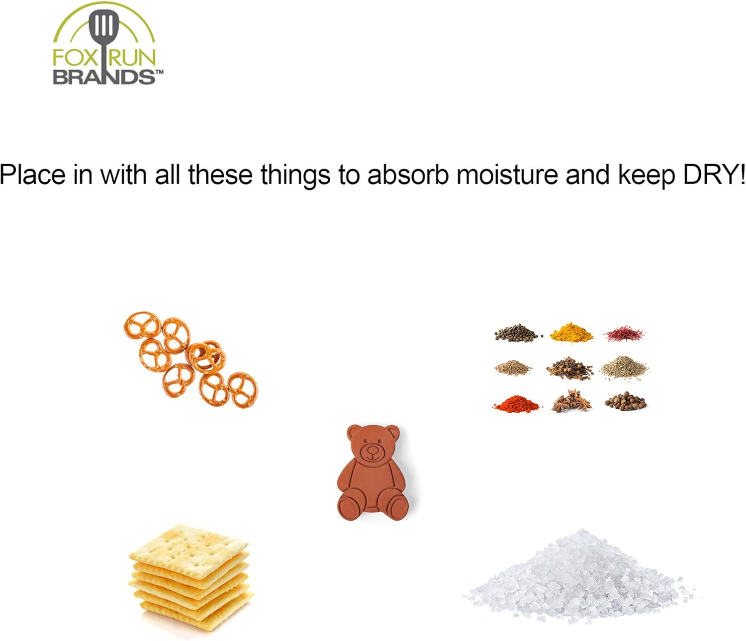 Fox Run Terracotta Brown Sugar Keeper and Saver, Bear 1 Count (Pack of 1) Bear