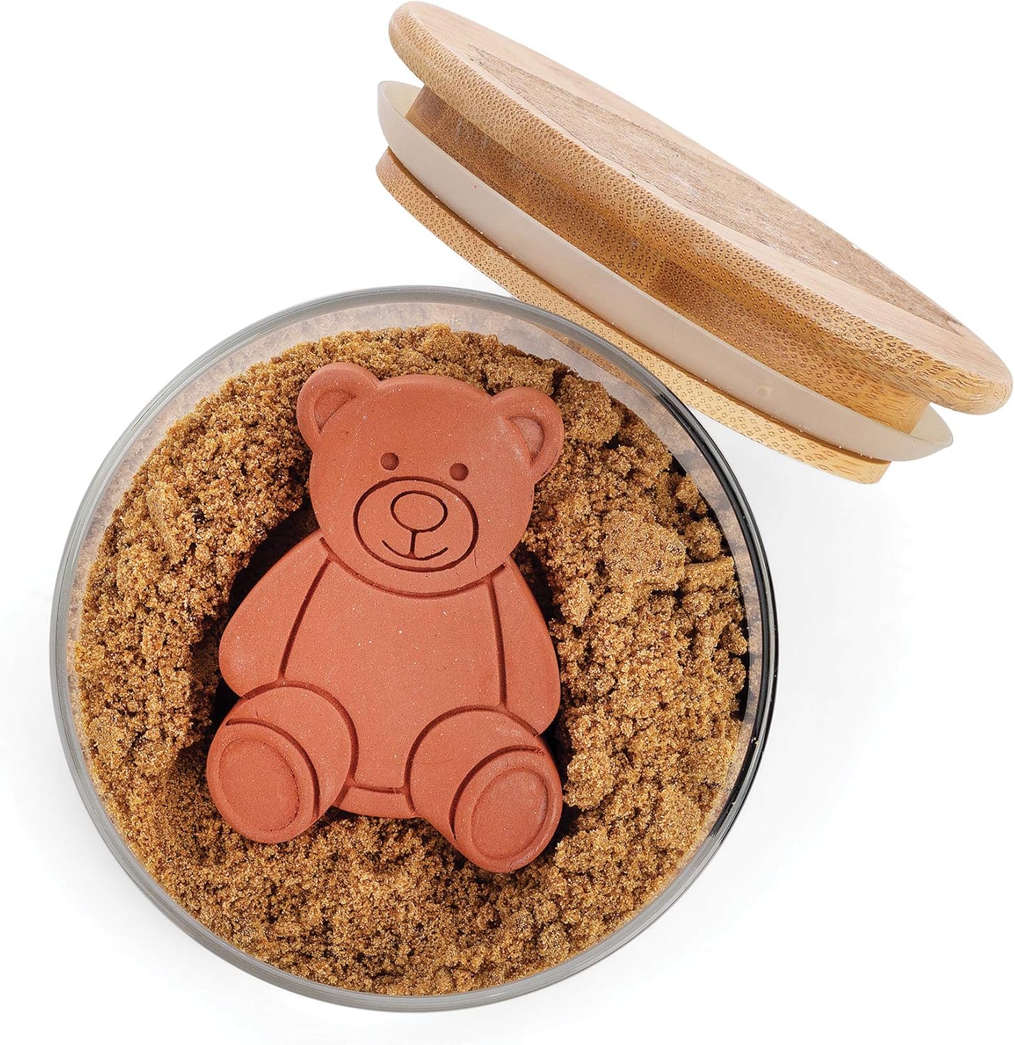 Fox Run Terracotta Brown Sugar Keeper and Saver, Bear Set of 1 Bear