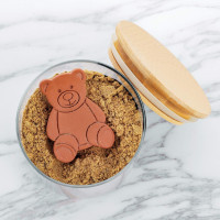 Fox Run Terracotta Brown Sugar Keeper and Saver, Bear 1 Count (Pack of 1) Bear
