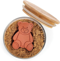 Fox Run Terracotta Brown Sugar Keeper and Saver, Bear 1 Count (Pack of 1) Bear