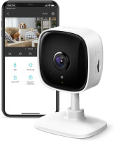 Tapo TP-Link 1080P Indoor Security Camera for Baby Monitor, Dog Camera w/Motion Detection, 2-Way Audio Siren, Night Vision, Cloud & SD Card Storage, Works w/Alexa & Google Home C100 Indoor White 1-Pack