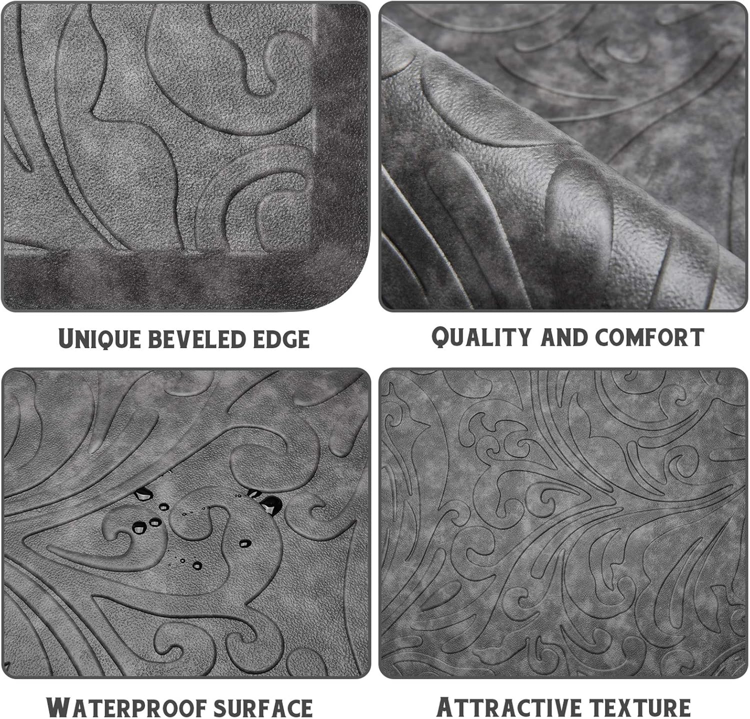 KMAT Kitchen Mat Cushioned Anti-Fatigue Floor Mat Waterproof Non-Slip Standing Mat Ergonomic Comfort Floor Mat Rug for Home,Office,Sink,Laundry,Desk 30