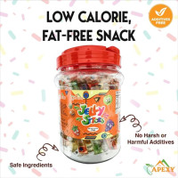 Apexy Jelly Straws, Fruit Jelly Filled Strips, Tiktok Candy Trend Items, Assorted Fruit Jelly Sticks, 35.27oz (55 pcs) 2.2 Pound (Pack of 1)