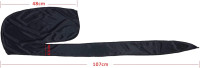 Premium Silky 360 Wave Builder Durag for Men- Extra Long Ties - Unisex - Wide Strap - Durags for Men Waves- Fashion - Black