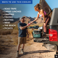 Titan by Arctic Zone Deep Freeze Cooler - Zipperless Hardbody Cooler - Deep Freeze Insulation, HardBody Liner, and SmartShelf 16 Can Sharkskin Gray