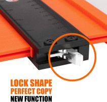 Saker Contour Gauge (10 Inch) Profile Tool with Adjustable Lock,Christmas Gifts for Men Women Dad Boyfriend Husband-Precisely Copy Irregular Shape Duplicator-Cool Gadgets for Woodworking Tool Tracing