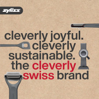 Zyliss Zick Zick Classic Food Chopper - Manual Food Chopper - Onion, Tomato & Vegetable Cutter - Stainless Steel & Dishwasher Safe Food Dicer - White, 9