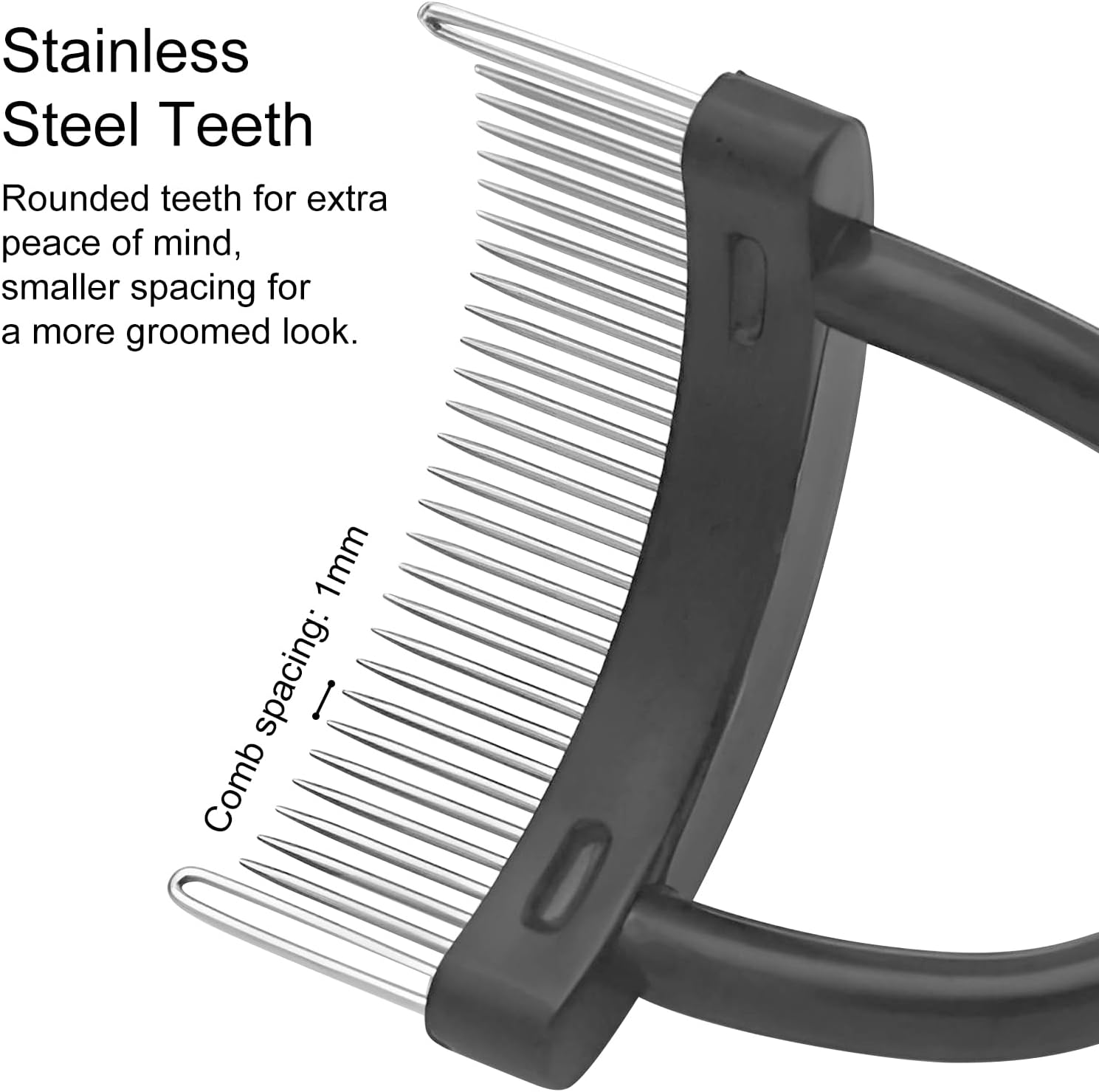 Eyelash Separation Comb Tool, Mascara Applicator, Eyelash Brush with Curved Design Makeup Brush, Comb Set Included (Black)