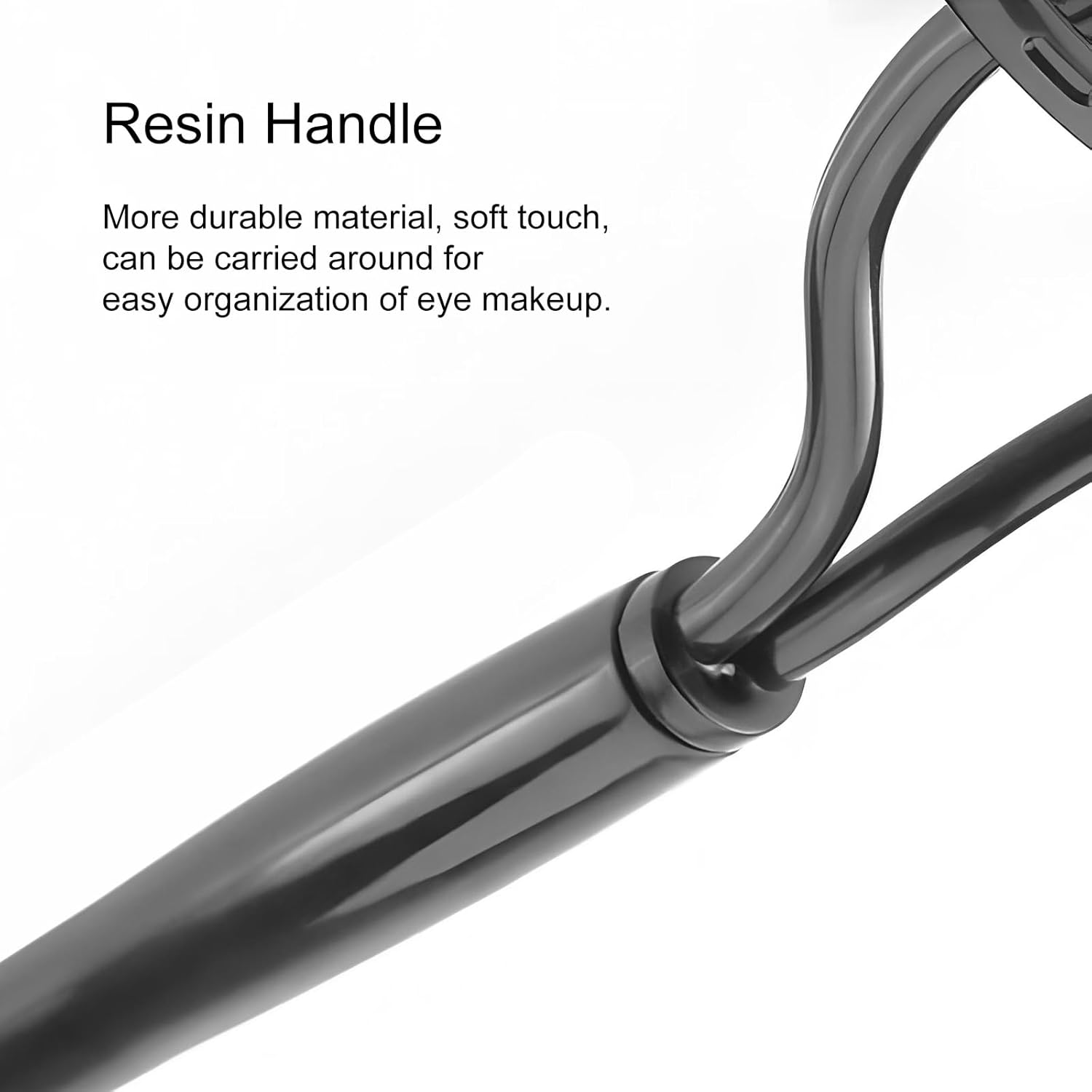 Eyelash Separation Comb Tool, Mascara Applicator, Eyelash Brush with Curved Design Makeup Brush, Comb Set Included (Black)