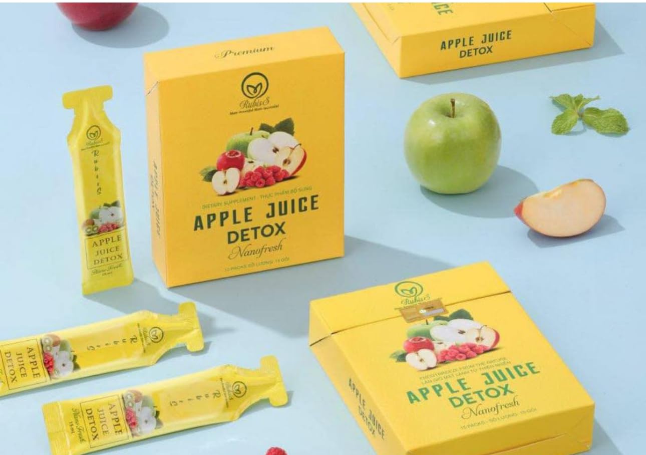 Rubiss Apple Juice Detox with Free Saffron (15 packs)