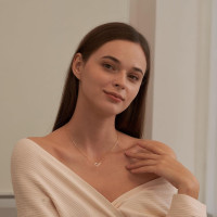 Freekiss Gold Pendant Necklace for Women, Dainty Diamond Necklaces for Women Simple 14K Gold Plated Paperclip Choker Necklaces Cute Minimalist Open Oval Necklaces Gold Jewelry for Women Gifts Gold CZ Paperclip-gold