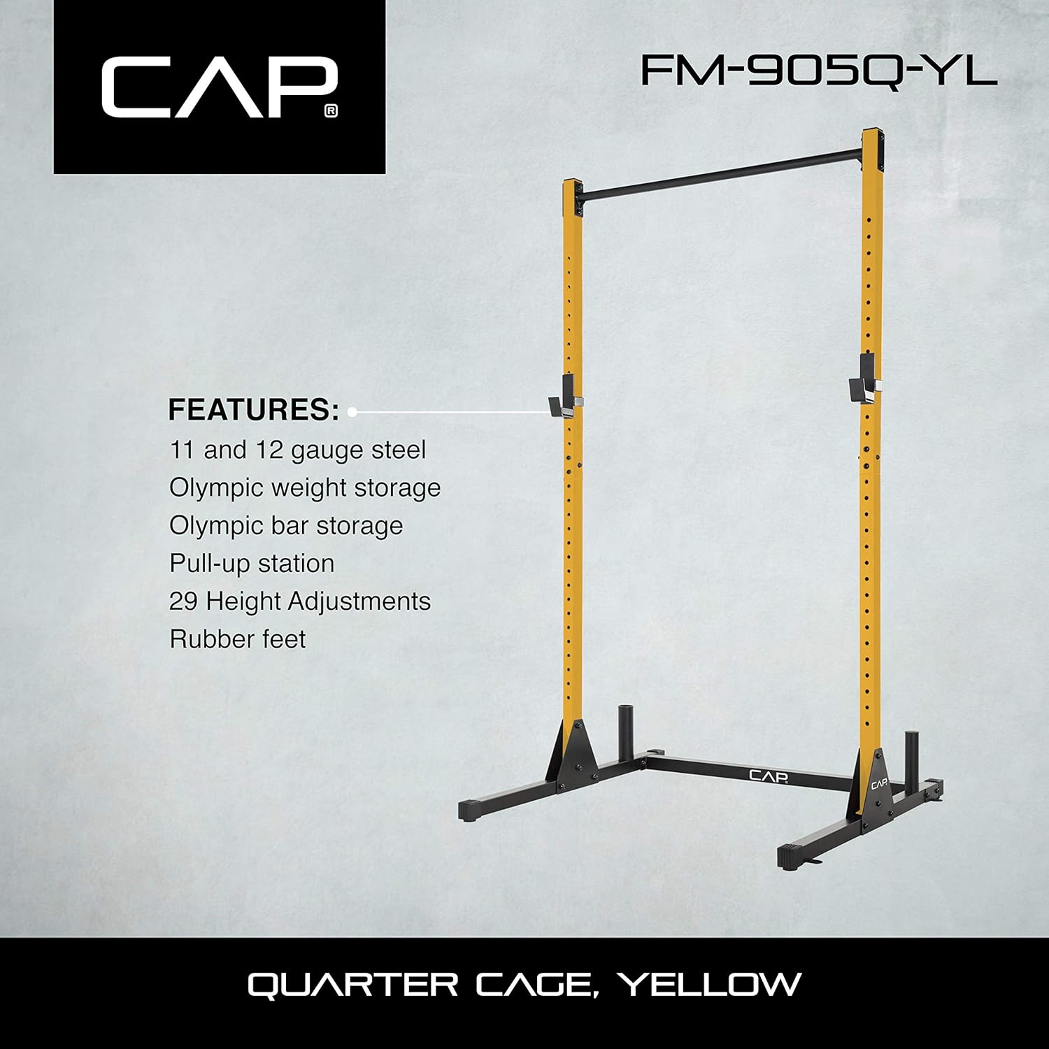 CAP Barbell Power Racks and Attachments FM-905Q Yellow