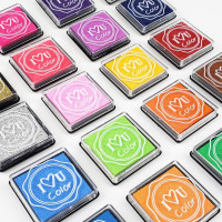 Ink Pads for Kids, 20 Colors Craft Ink Pad, Washable Finger Ink Pads for Stamps, Paper, Scrapbooking, Wood Fabric