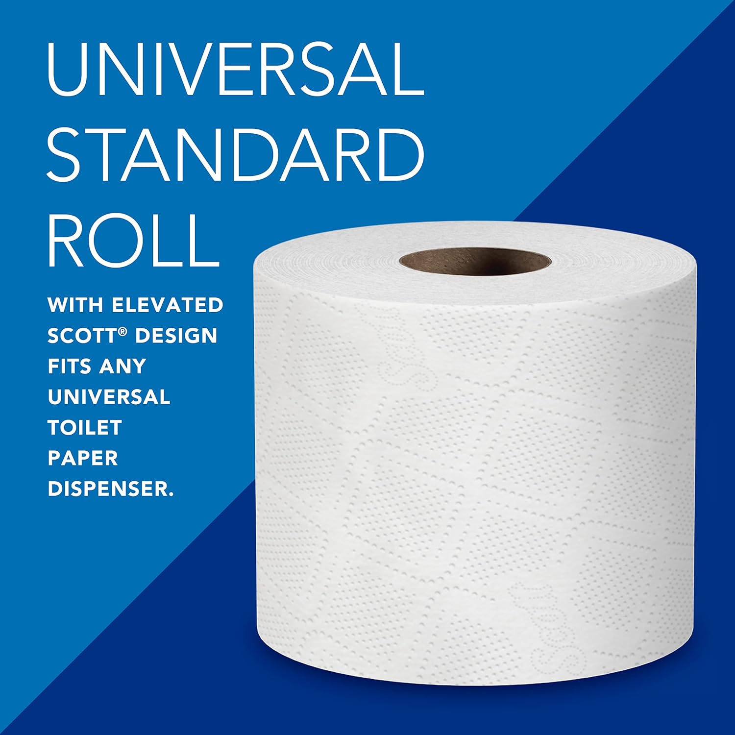 Scott Professional Standard Roll Bulk Toilet Paper (04460), 2-Ply, Elevated Design, White, Individually Wrapped (80 Rolls of 550 Sheets, 44,000 Sheet Total) 550 sheet (Pack of 80)