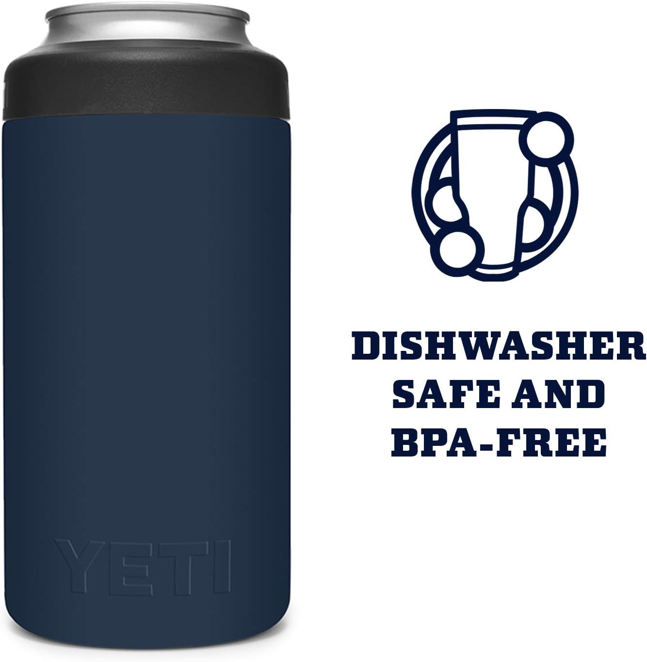 YETI Rambler 16 oz. Colster Tall Can Insulator for Tallboys & 16 oz. Cans, Navy