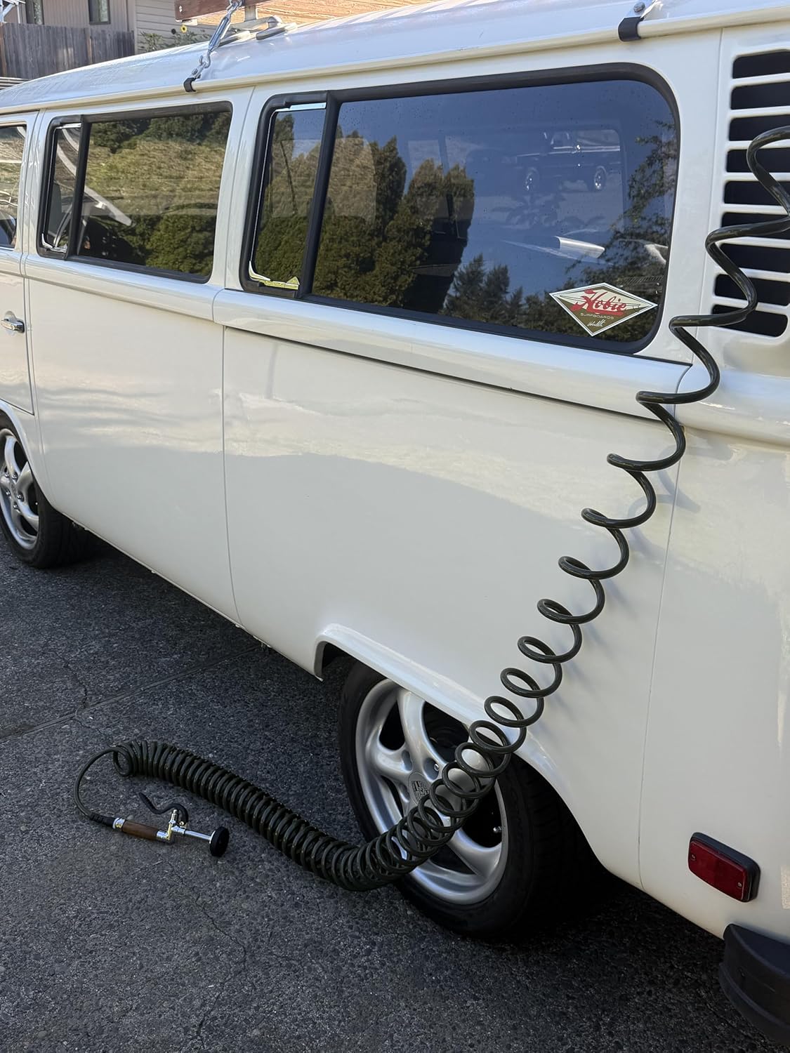 Water Right 300 Series Polyurethane Coil Garden Hose, 50-Foot x 3/8-Inch, Olive hardware tubing 50-Foot Olive