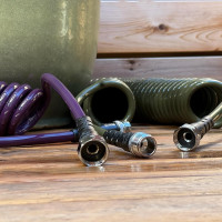 Water Right 300 Series Polyurethane Coil Garden Hose, 50-Foot x 3/8-Inch, Olive hardware tubing 50-Foot Olive