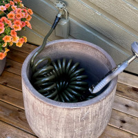 Water Right 300 Series Polyurethane Coil Garden Hose, 50-Foot x 3/8-Inch, Olive hardware tubing 50-Foot Olive