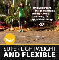 BIONIC STEEL 100 Ft Metal Garden Hose with Sprayer Nozzle, Non Kinking Designed Stainless Steel Heavy Duty Water Hose 100 Ft x 5/8 in. Flexible NON Expandable for Uninterrupted Water Flow, 500 PSI 100'