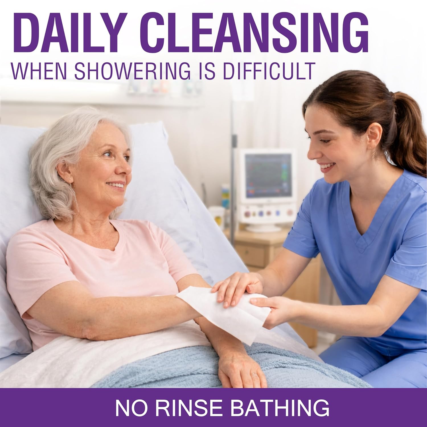 Super Thick Bathing Wipes for Adults Bathing No Rinse – Full Body Shower Wipe, Ideal for Men, Women & Elderly – Extra Large & Soft Travel Wipes Perfect Alternative to Shower – 8 Packs (80ct) 1 Count (Pack of 80)